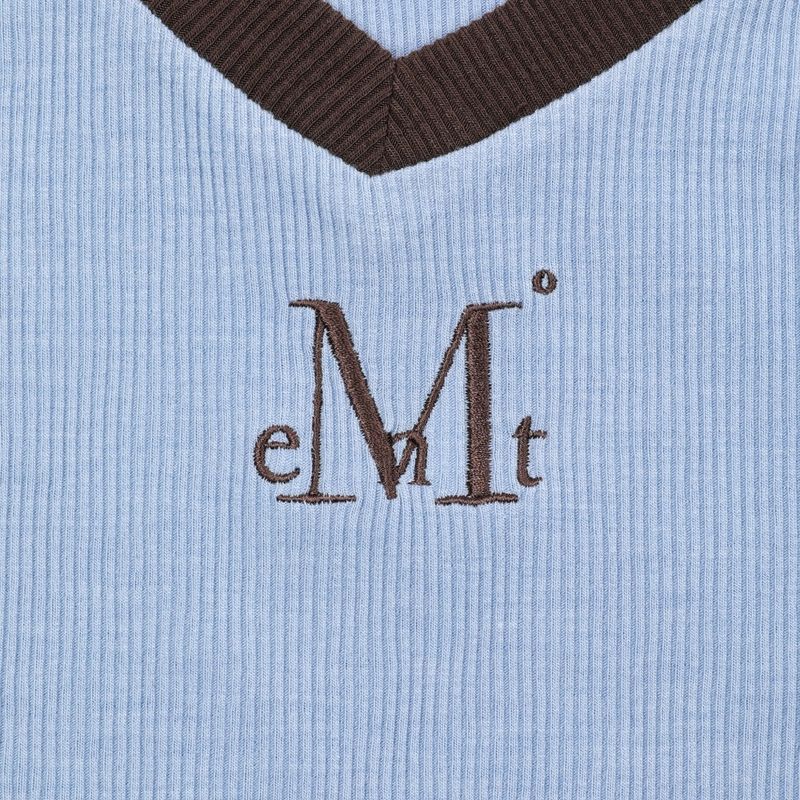 BINDING TRACK LINE HALF SLEEVE T (3COLOR)