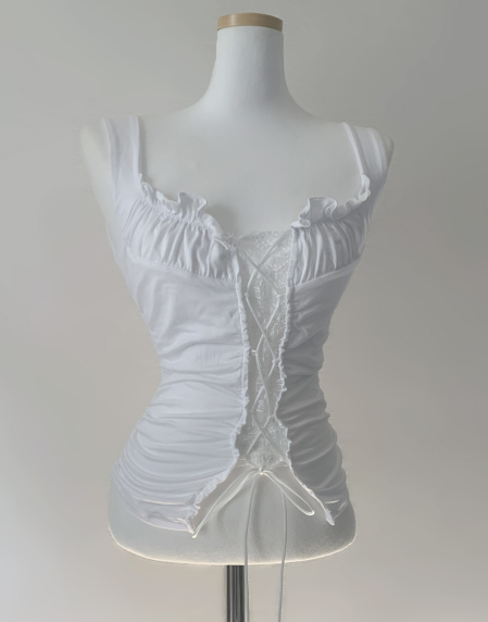 Erdam Lace Corset Top (White)