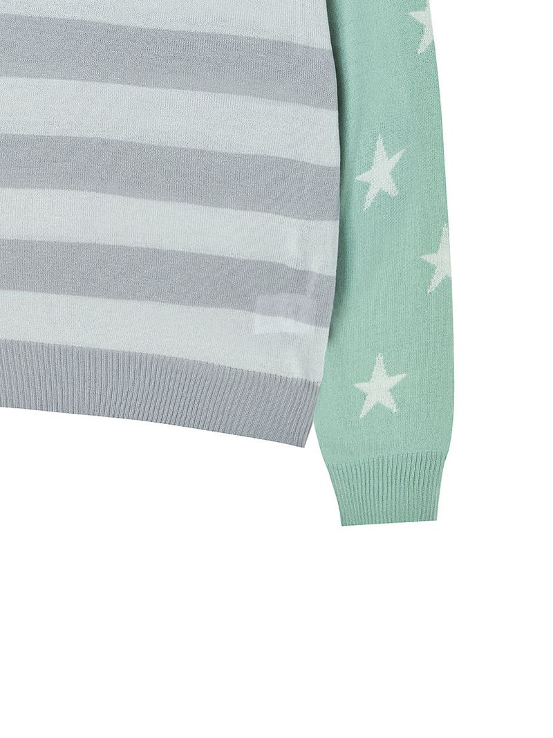 STAR STRIPE KNIT MINT