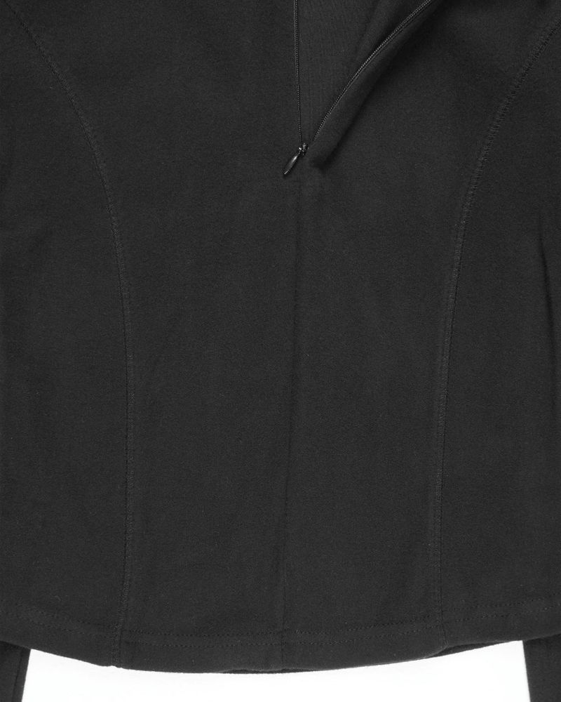  LINE HOOD HALF ZIP-UP