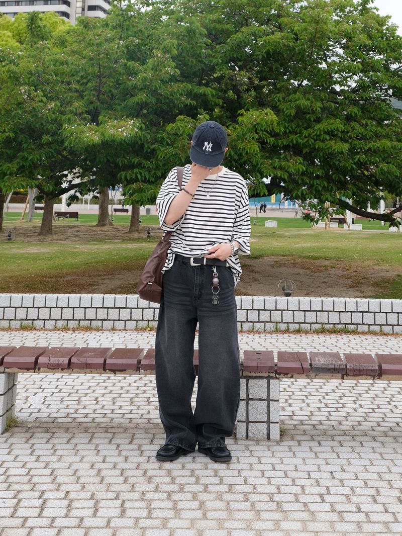 CO Back Pocket Wide Denim Pants