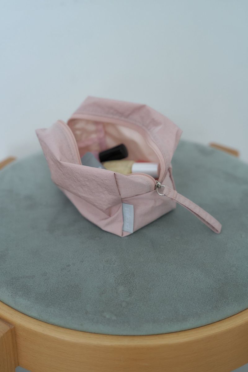 puff pouch (pink_nylon)