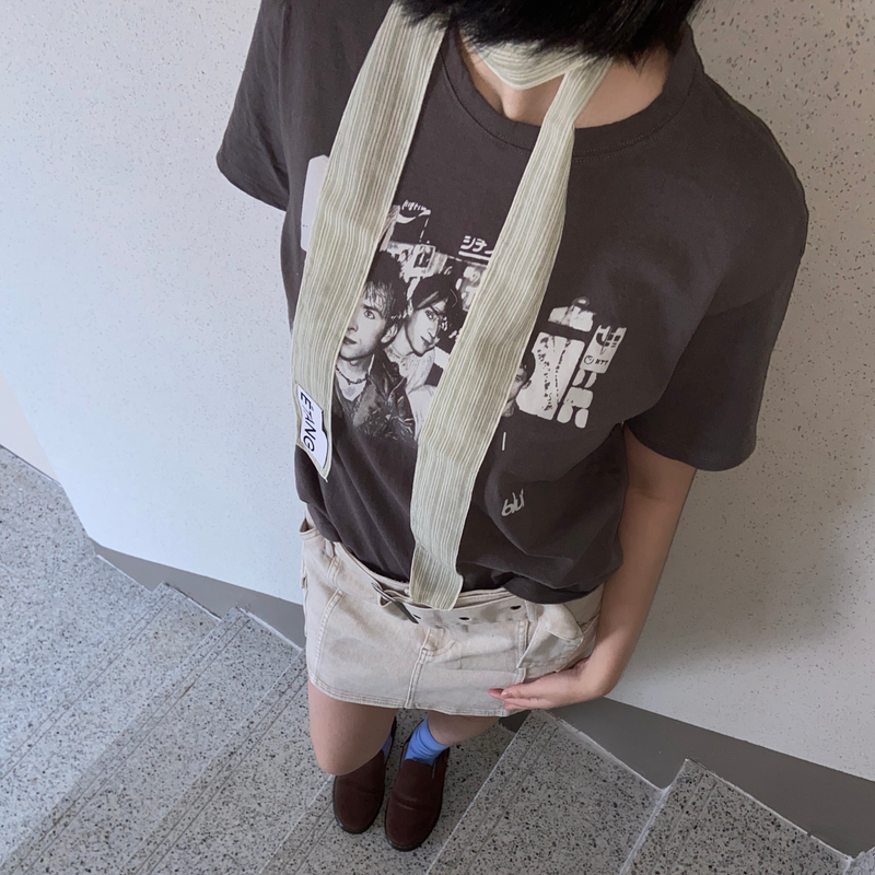 Étang（エッタン）の「[MADE] Étang スリムスカーフ | グリーン（ファッション小物）」