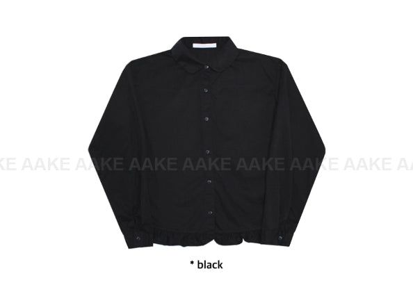 (Brushed) MILK FRILL SHIRT