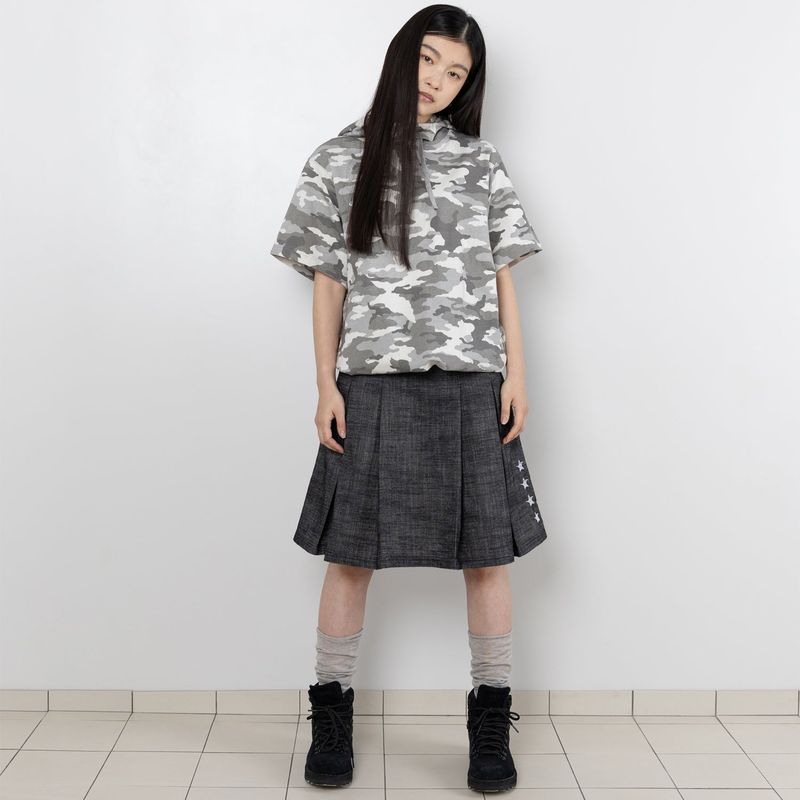 TTTTwister Pleat Skirt - Black