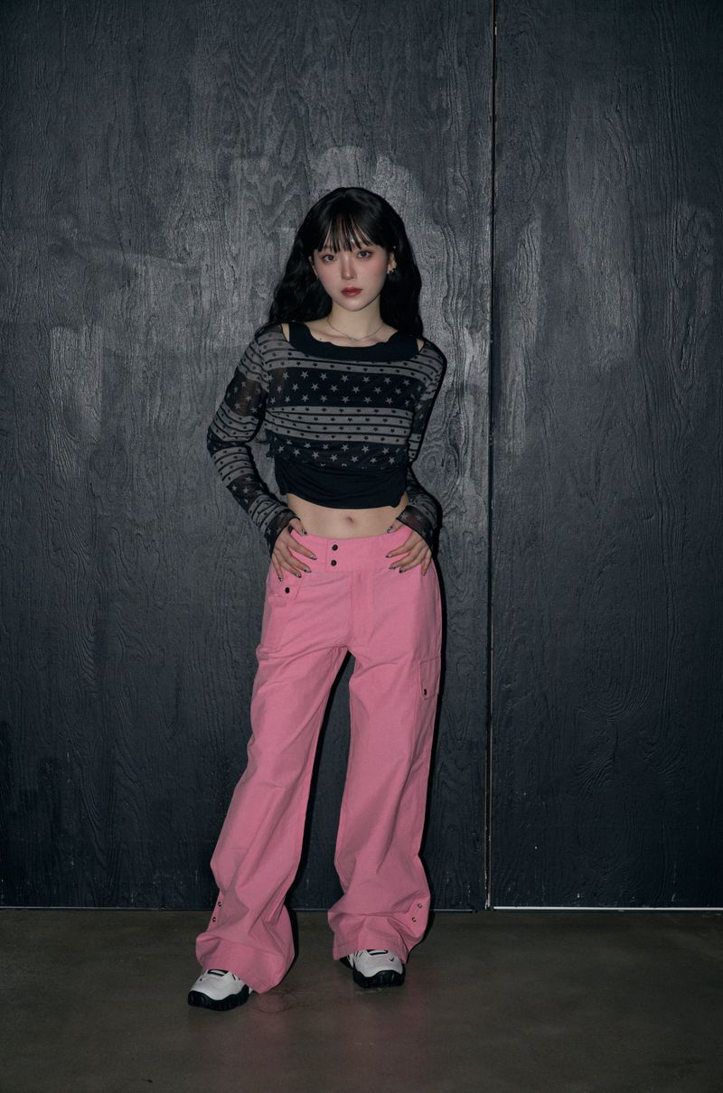classic cargo slacks - pink