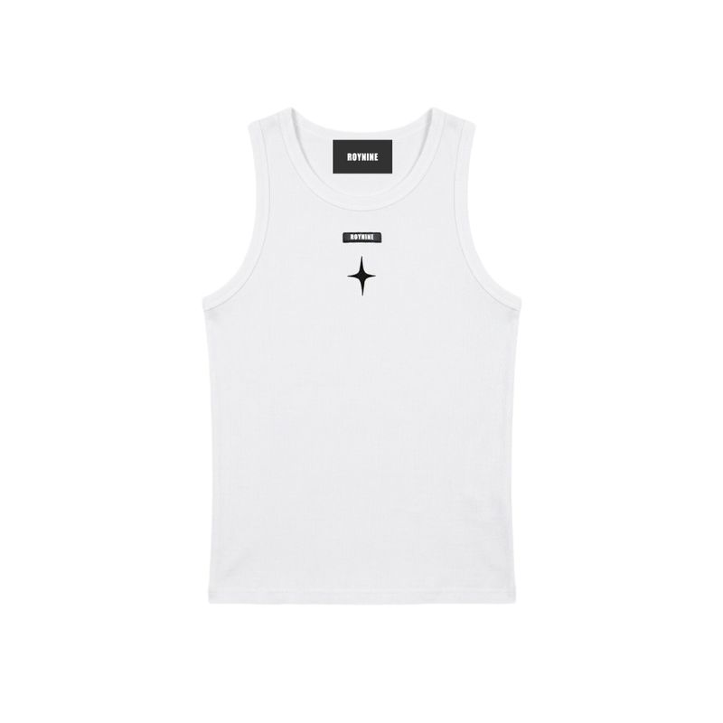 ROYNINE(ロイナイン)の「Ivory Back Slit Sleeveless T-Shirt(Tops)」