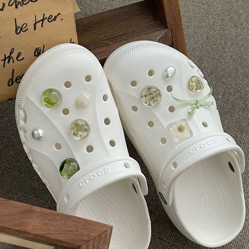 [made]vintage floural ver resin shoes charm set 