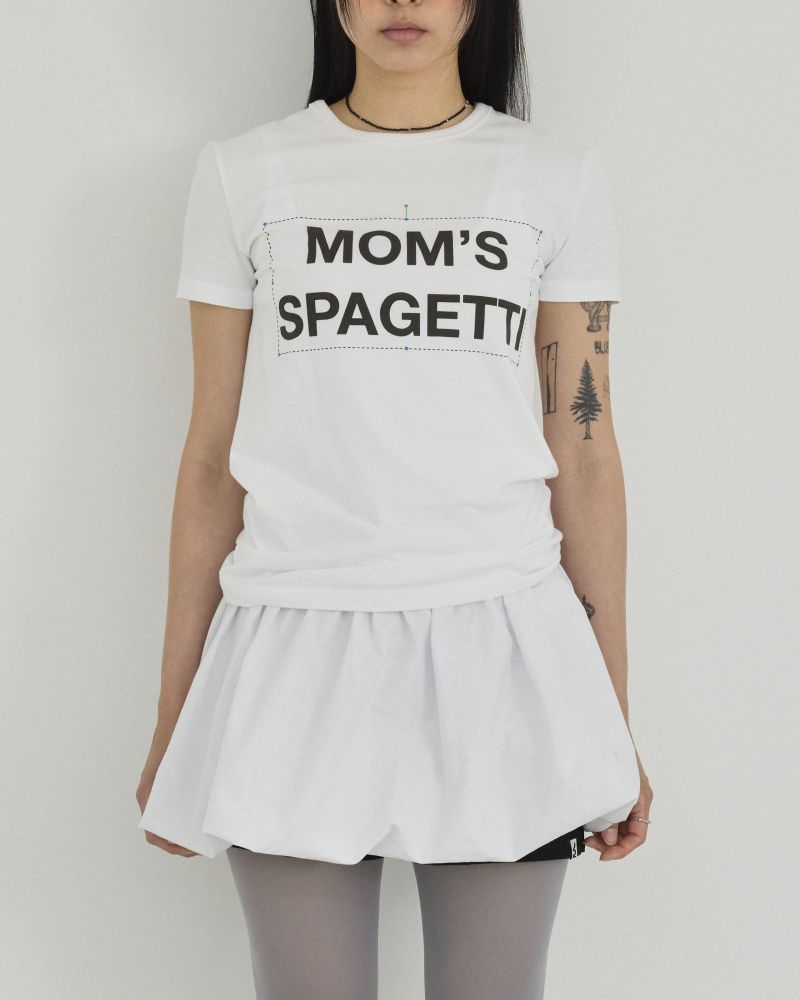 MIYHOO(ミワイフ)の「MOMS SPAGETTI EDIT TEE ( WHITE )(Tops)」
