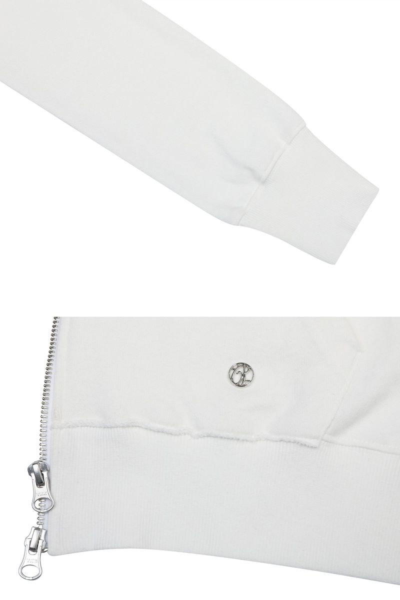 BLOOM ZIP-UP JACKET white