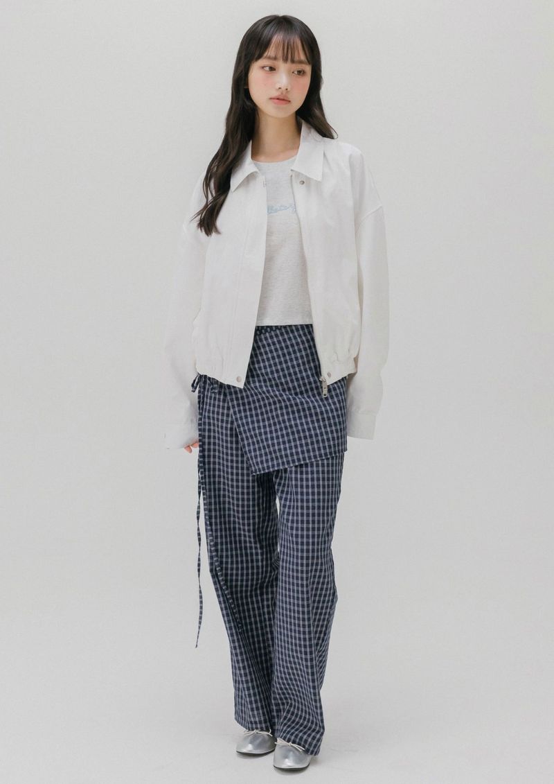 COTTON BLOUSON JACKET (WHITE)