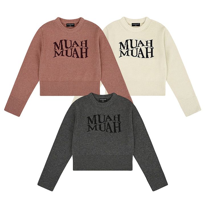 muahmuah（ムアムア）の「ラムウールジャカードラウンドニット（トップス）」