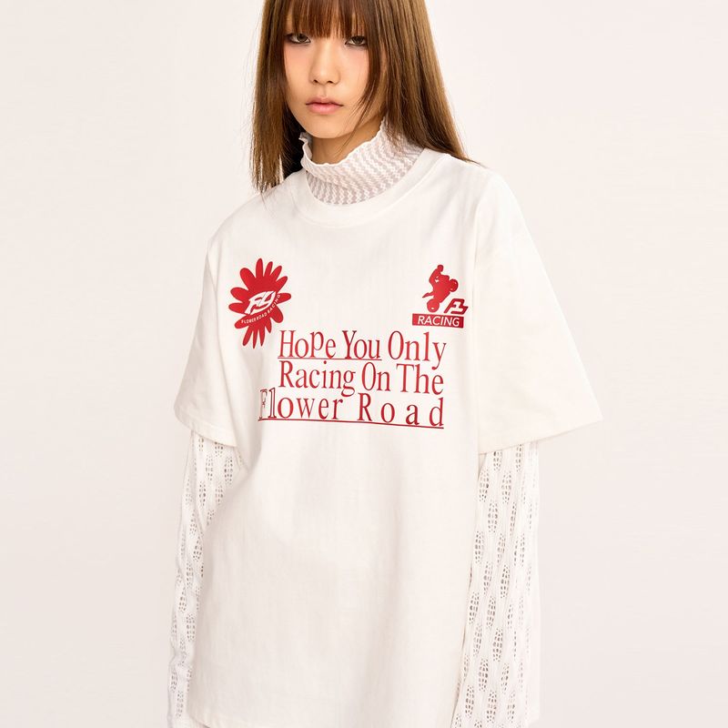 FANYOUNG（ファンヤング）の「Layered T Shirt - White（Tops）」