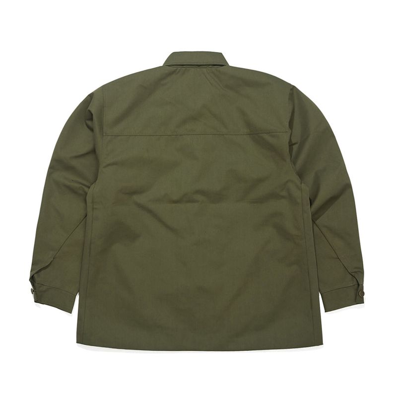 BSR2223FWJK065 LOGO COLLAR COTTON BASIC JACKET KHAKI