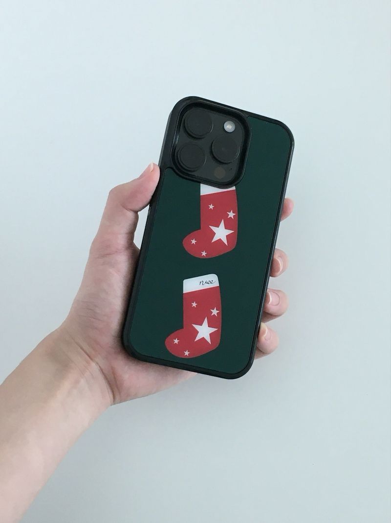 tree socks case (green) 