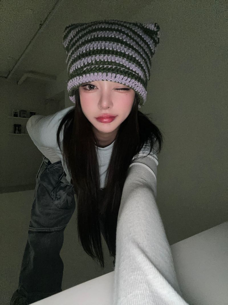 Bigsize cat beanie