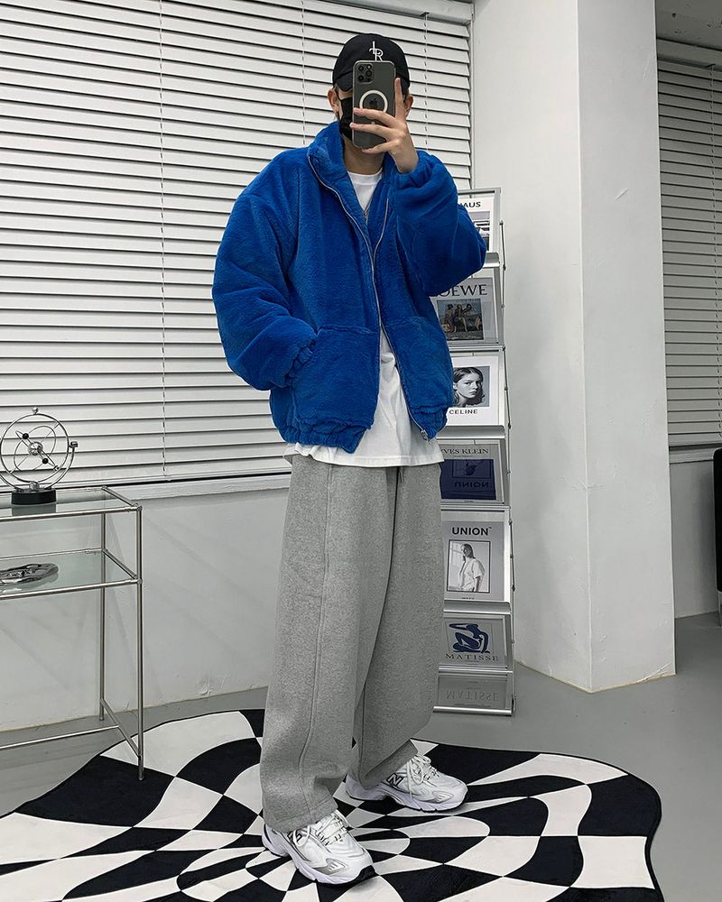 COZINESS（コジネス）の「UI Mink Fur Turtleneck Zip-Up Jumper (5 colors)（Jackets/Outerwear）」