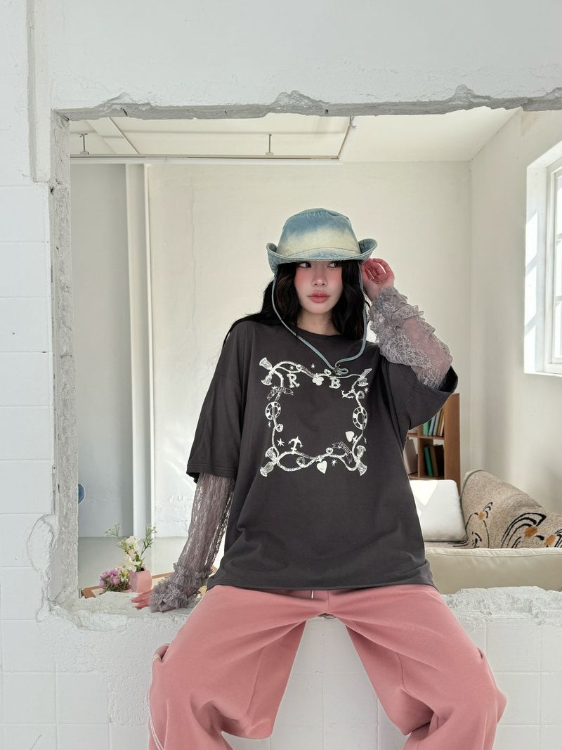 BELLE Lace Layered T-shirt