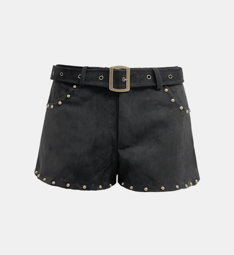 Berlin Suede Belted Short Pants