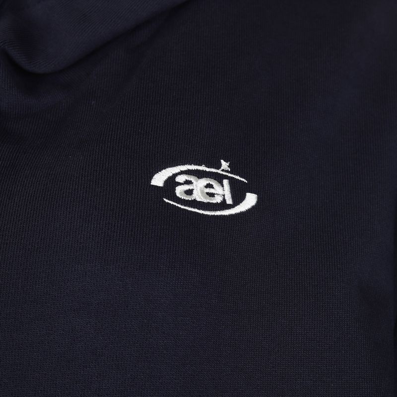 LAYERED STRING HOODIE ZIP-UP [NAVY]