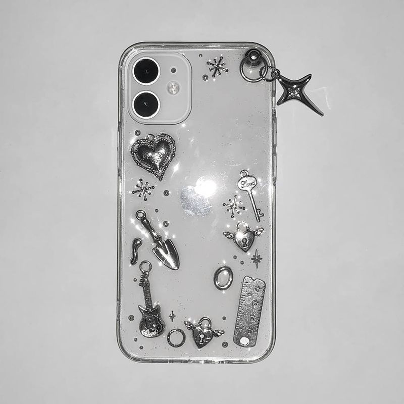 [MADE] Silver Dot Resin Case