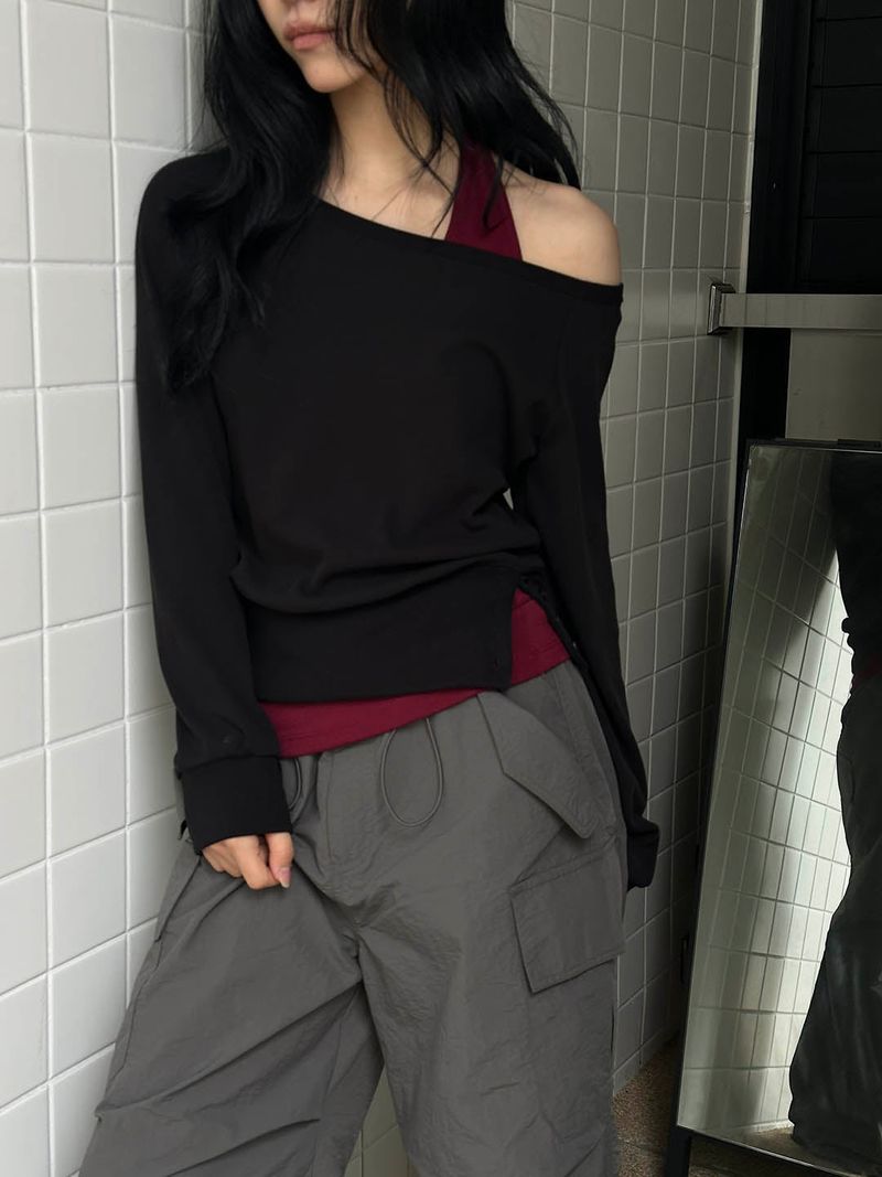 MUZESEOUL(ミューズソウル)の「Sleeveless layered mtm(4color)(Tops)」