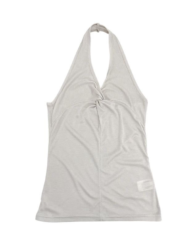 Wishia See-through Twisted Halter Top