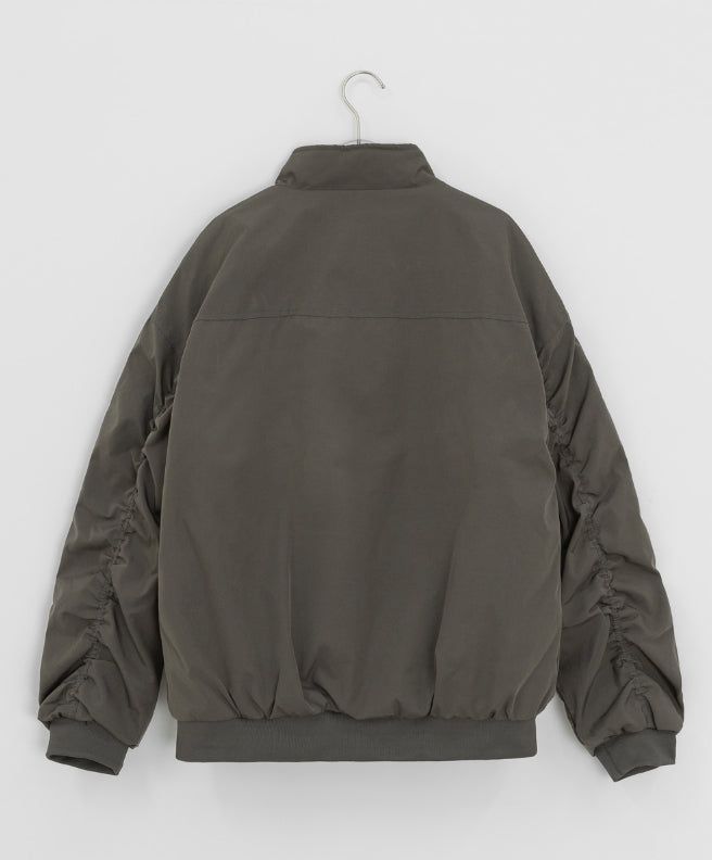 Hante Shirring Quilted Flight Jacket