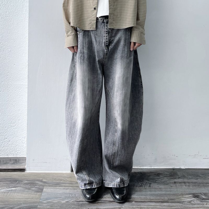 FADE MEET（フェードミート）の「コクーンブラッシュデニムパンツ（パンツ）」
