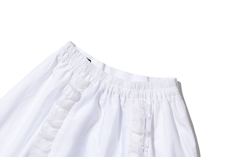 Apron-pyeseul Skirt (White)