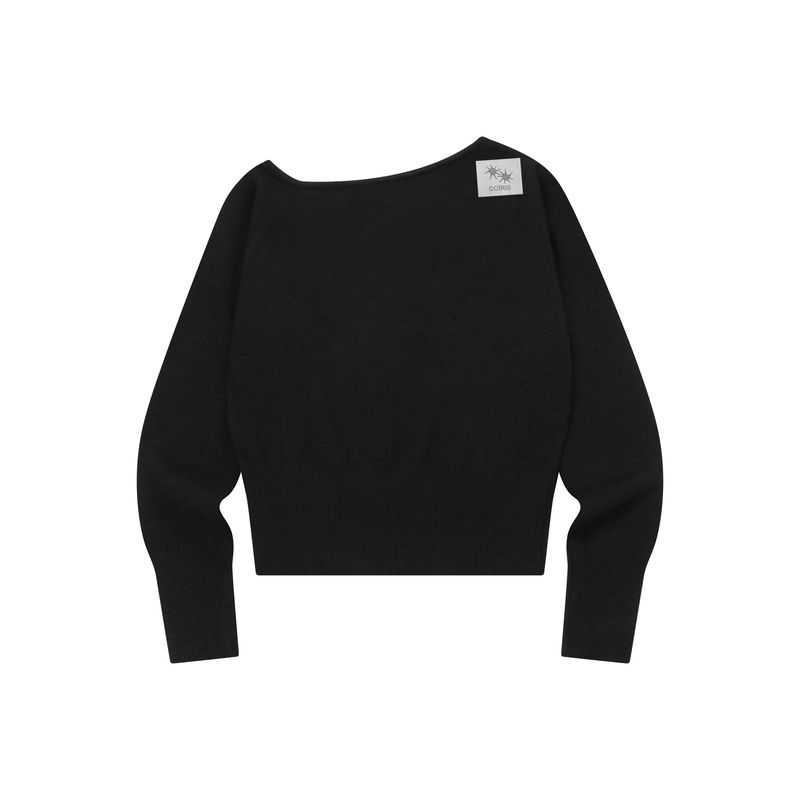 BEON ONE SHOULDER KNIT (2COLOR)