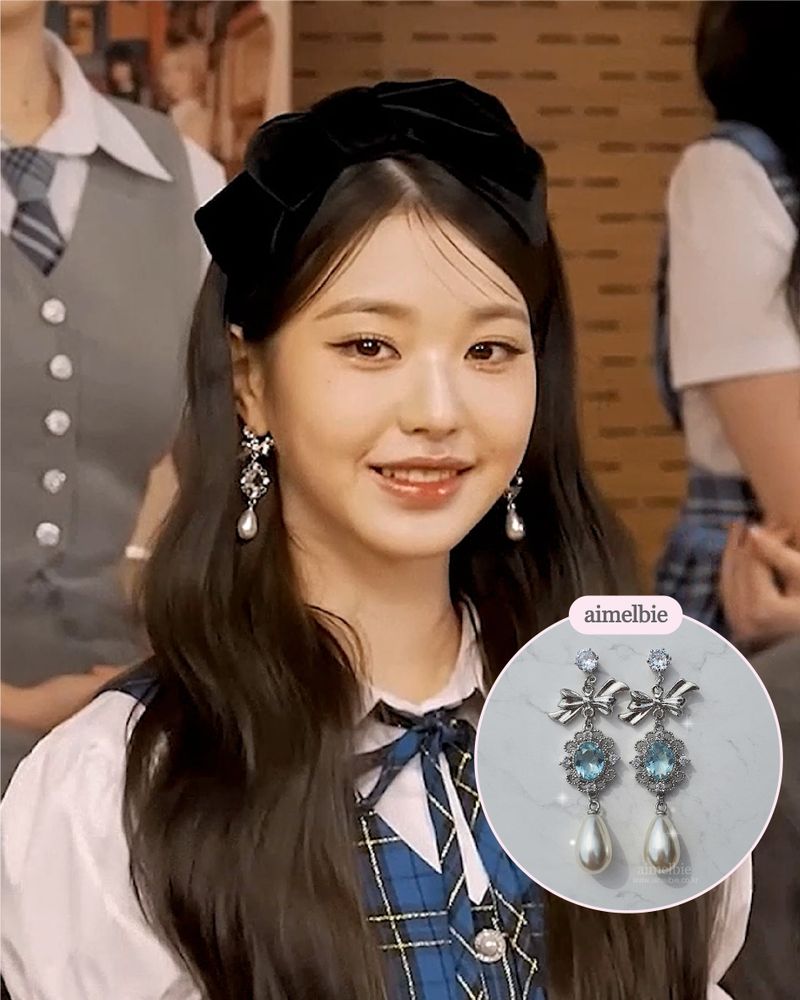 [IVE Wonyoung, Rei Earrings] Aqua Jewel Princess Earring - Fancy Version