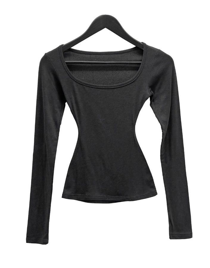 Body Slim Deep Square Tee