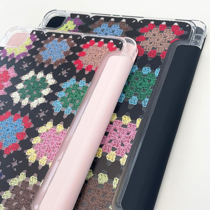 MOTIFS iPAD CASE - D - BLACK