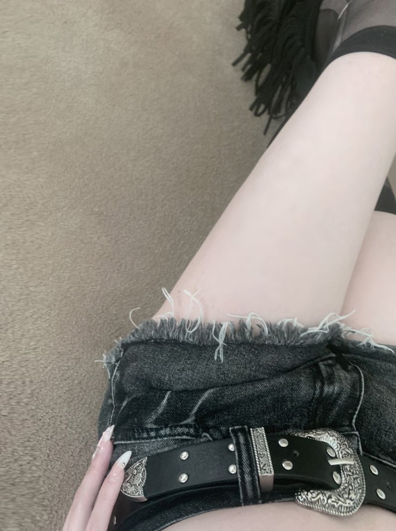 Tenny Dark Blue Damage Shorts