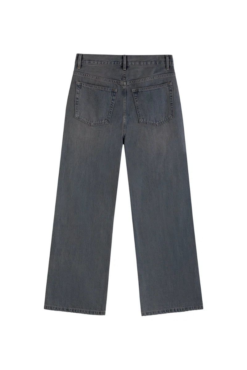 Vintage Washed Flare Jeans