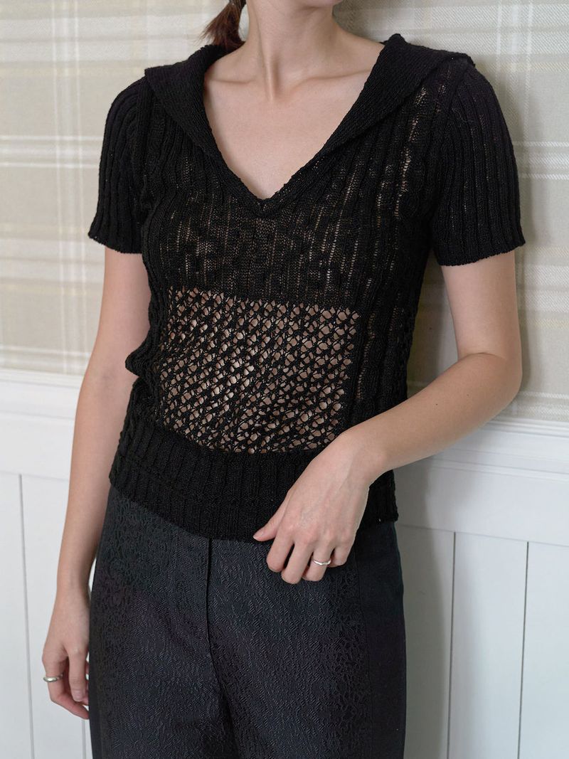 CROCHET PULL OVER [ NIGHT ]