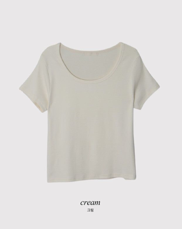 Soft Modal Basic Short Sleeve T-shirt (6color)