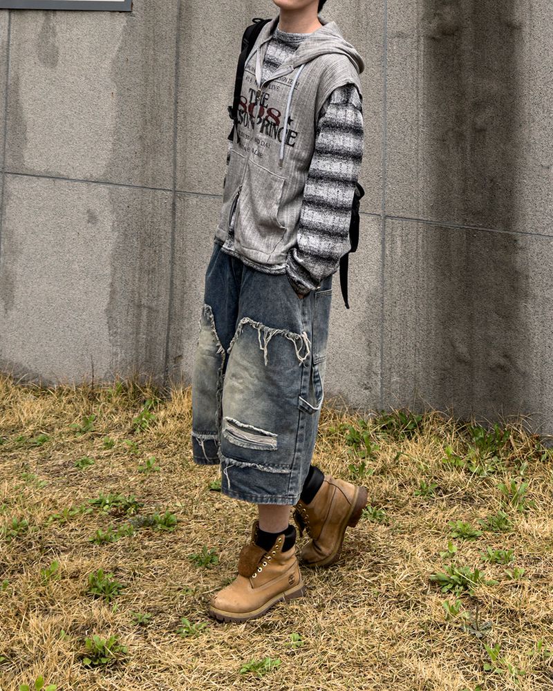 Ruin See-Through Stripe Knit
