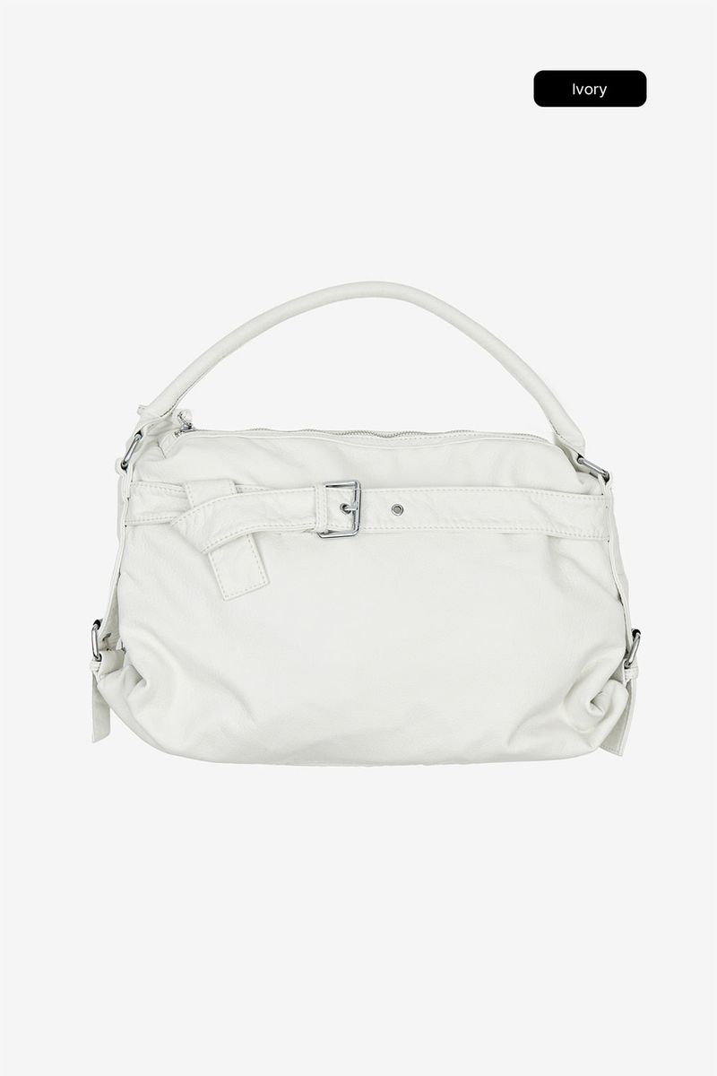 Brim crack leather 2-way bag