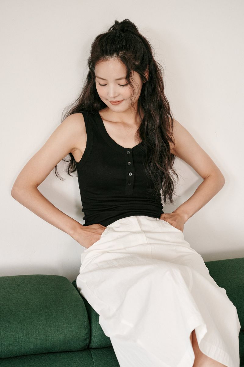Botton sleeveless (Beige)