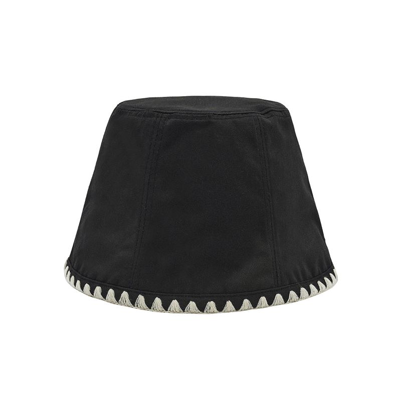 Triangle Stitch Bucket Hat (Black)