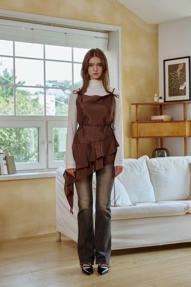 ARIKIM（アリキム）の「NYX MINI DRESS / BROWN（Dresses）」
