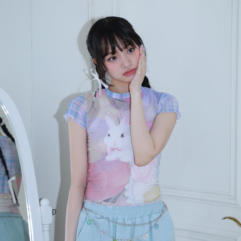 0 4 bunny check mesh top