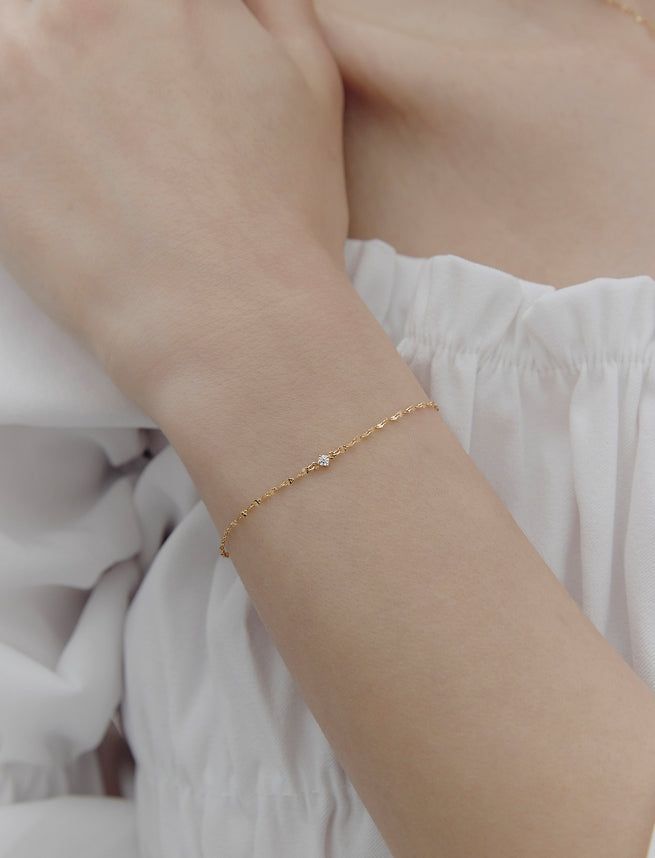 hyeres lor（イエール・ロール）の「26SS★ Truly Essence 14K Stone Bracelet（Accessories）」