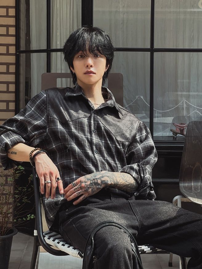Chris western checked shirt
