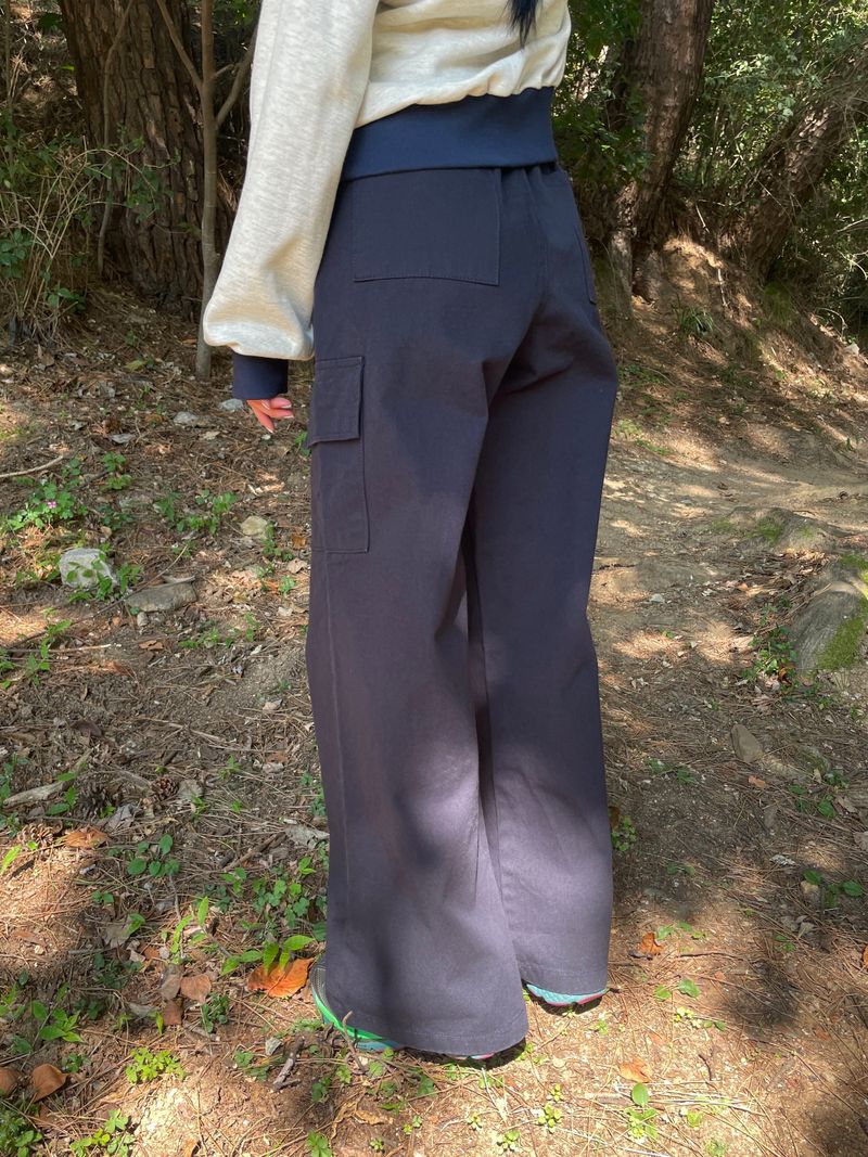 Workwear wide cargo pants