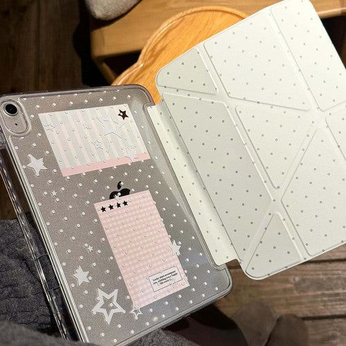 Maison De Theca（メゾン デ テカ）の「Green Dot Pattern Triple Folding iPad Case（Smartphone Accessories）」