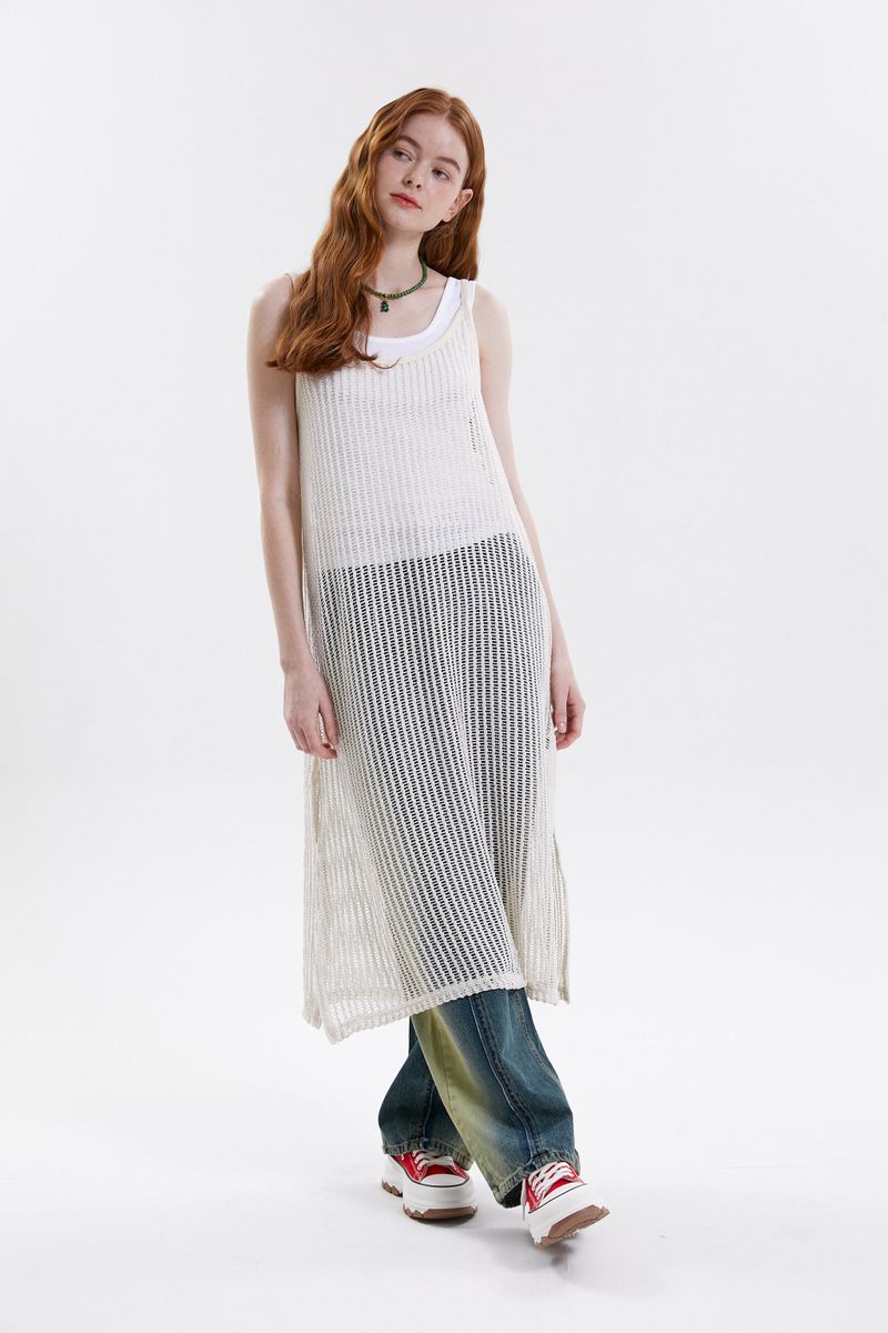 NET SLIP DRESS