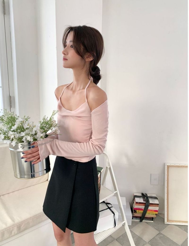 Rie cardigan sleevless set